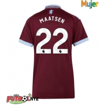 Camiseta Aston Villa Ian Maatsen #22 Primera Equipación para mujer 2026-27 manga corta